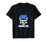 Keep Calm and Game On Retro Video Gamer Controller T-Shirt