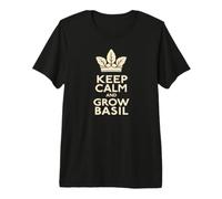 Keep Calm and Grow Basil Gardener Pesto Lover Premium T-Shirt