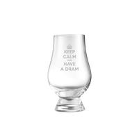 Keep Calm And Have a Dram Glencairn Whisky Glass
