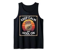 Keep Calm and HODL On Strong Crypto Mindset Bitcoin Tank Top