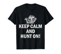 Keep Calm and Hunt On Mushroom Forager Hunter T-Shirt