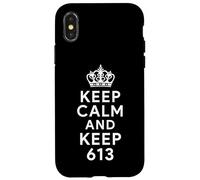 Keep Calm And Keep 613 commandments Jewish Faith Torah Life Case for iPhone X/XS