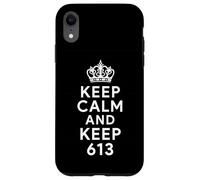 Keep Calm And Keep 613 commandments Jewish Faith Torah Life Case for iPhone XR