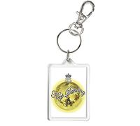 KEEP CALM AND KEEP DANCING glitterball KEYRING Yellow, Matching Gifts Available.