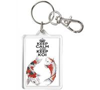 KEEP CALM AND KEEP KOI KEYRING, Novelty Koi Carp Keyring, Keychain, Can be personalised, Koi Gift