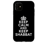 Keep Calm and Keep Shabbat Jewish Hebrew Israel Day Of Rest Case for iPhone 11