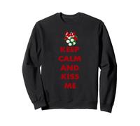 Keep Calm and Kiss Me Novelty Christmas Sweatshirt