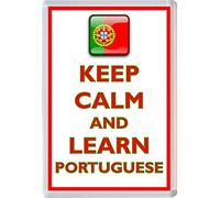 Keep Calm and Learn Portuguese - Jumbo Fridge Magnet