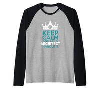 Keep calm and let a Architect handle it Raglan Baseball Tee