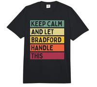 Keep Calm and Let Bradford Handle This Funny Retro Quote Comfort Colors Adult Heavyweight T-Shirt