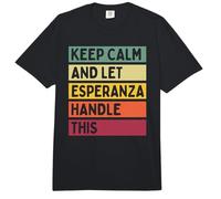 Keep Calm and Let Esperanza Handle This Funny Custom Retro Comfort Colors Adult Heavyweight T-Shirt