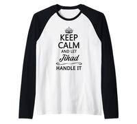 KEEP CALM and let JIHAD Handle It | Funny Name Gift - Raglan Baseball Tee