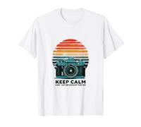 Keep Calm and Let Me Adjust The ISO Retro Camera Art T-Shirt