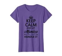 Keep Calm and Let Monica Handle It Funny Name Gift T-Shirt