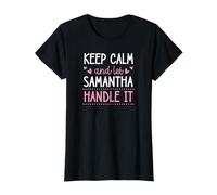 Keep Calm and Let Samantha Handle It Chill First Name T-Shirt