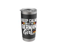 Keep Calm and Let The German Girl Handle It Funny Girlfriend Stainless Steel Insulated Tumbler