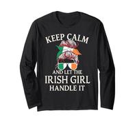 Keep Calm and Let The Irish Girl Handle It St Patrick Day Long Sleeve T-Shirt