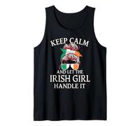 Keep Calm and Let The Irish Girl Handle It St Patrick Day Tank Top