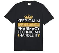 Keep Calm and Let The Pharmacy Technician Pharmacist Tech Comfort Colors Adult Heavyweight T-Shirt