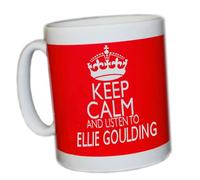 KEEP CALM AND LISTEN TO ELLIE GOULDING (RED) MUG