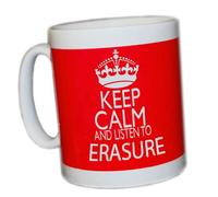 KEEP CALM AND LISTEN TO ERASURE (RED) MUG