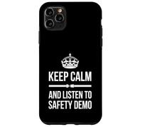 Keep Calm And Listen To The Safety Demo Flight Attendant Case for iPhone 11 Pro Max