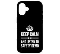 Keep Calm And Listen To The Safety Demo Flight Attendant Case for iPhone 16