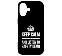 Keep Calm And Listen To The Safety Demo Flight Attendant Case for iPhone 17