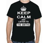 Keep Calm and Listen to The Smiths T Shirt Music Indie S Retro All Siz-Black(Small)