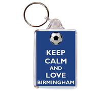 Keep Calm and Love Birmingham - Double Sided Large Keyring Football/FC Themed Gift/Souvenir/Present/Name Tag