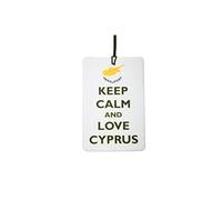 Keep Calm And Love Cyprus Car Air Freshener (Fun Birthday/Xmas Christmas Stocking Filler/Secret Santa/Novelty Scented Gift)