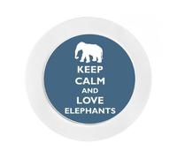 Keep Calm and Love Elephant - Novelty Fun Car Tax Disc Holder - New