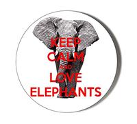 Keep Calm and Love Elephants 58mm Magnetic Bottle Opener