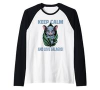 Keep Calm and Love Galagos Bush Baby Raglan Baseball Tee