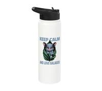 Keep Calm and Love Galagos Bush Baby Stainless Steel Insulated Water Bottle