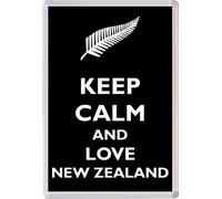 Keep Calm and Love New Zealand - Novelty Jumbo Fridge Magnet