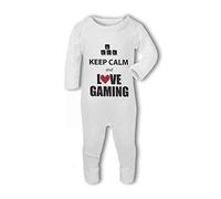Keep Calm and Love PC Gaming ! Gamer Nerdy - Baby Romper Suit - 3-6 Months