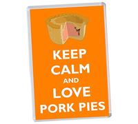 Keep Calm and Love Pork Pies - Jumbo Fridge Magnet/Magnets BBSM2352