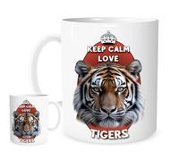 Keep Calm and Love Tigers - 11oz Mug for Tea or Coffee