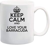 Keep Calm and Love Your Barracuda Theme 11oz White Ceramic Coffee/Tea Mug
