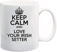 Keep Calm and Love Your Irish Setter Theme 11oz White Ceramic Coffee/Tea Mug