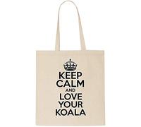 Keep Calm AND LOVE YOUR KOALA Tote Bag-Cotton Shopping Bag