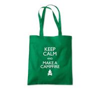 Keep Calm and Make Campfire Tote Shopping Bag 10 Litres Capacity 42 x 38cm