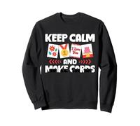 Keep Calm And Make Cards Card Maker Papercrafting Sweatshirt