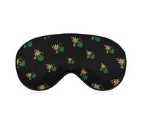 Keep Calm And Marijuana Leaf Comfortable Sleep Eye Mask Soft Covers for Sleeping with Adjustable Strap