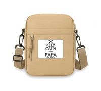 Keep Calm And Papa Wil Fix It Quote Crossbody Bag Cell Phone Purses Handbag Shoulder Mini Bag