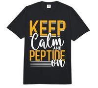 Keep Calm and Peptide On Biochemistry Lab Comfort Colors Adult Heavyweight T-Shirt