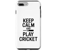 Keep Calm and Play Cricket Fun Sport Enthusiast Case for iPhone 7 Plus/8 Plus