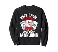 Keep Calm And Play Mahjong, Tile Game Player, Mah Jong Sweatshirt