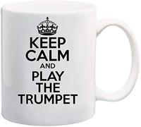 Keep Calm and Play The Trumpet Theme 11oz White Ceramic Coffee/Tea Mug